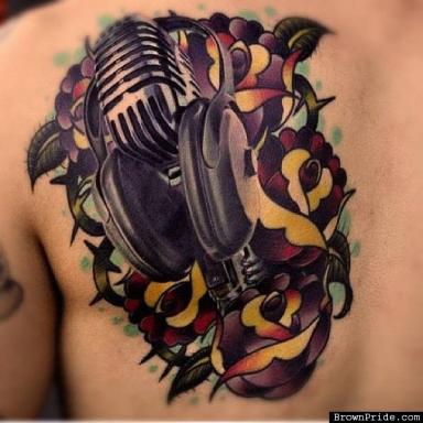 28 Unique Microphone Tattoo Ideas (Not Just Vintage!) - Yona Marie | Yona  Marie Music