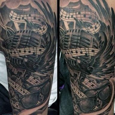 music speaker tattoo designs